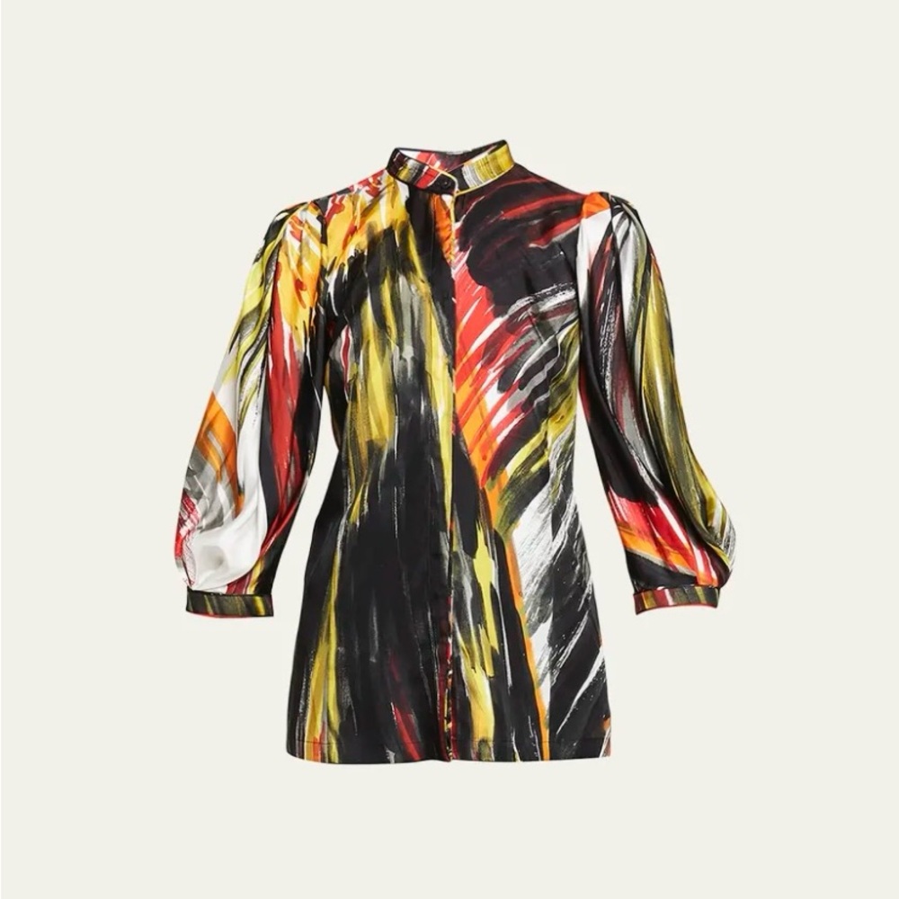 Gabriela Hearst Multicolor 3/4 Sleeve Top